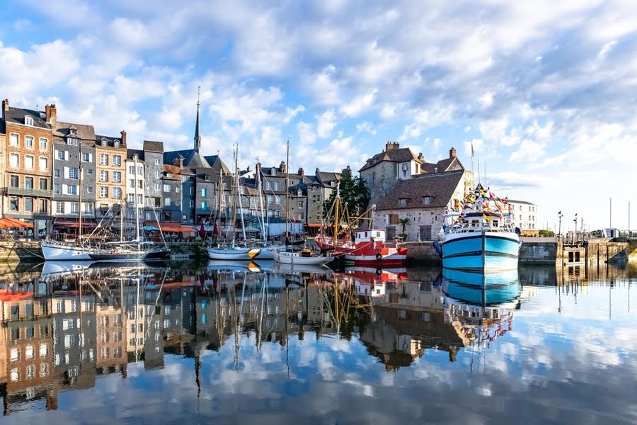 bateaux dans le port de Dieppe